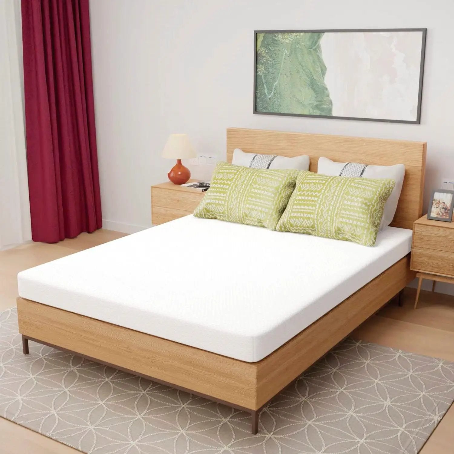 Queen size 5-inch Charcoal Infused Memory Foam Mattress with Removable Cover by HomePacific