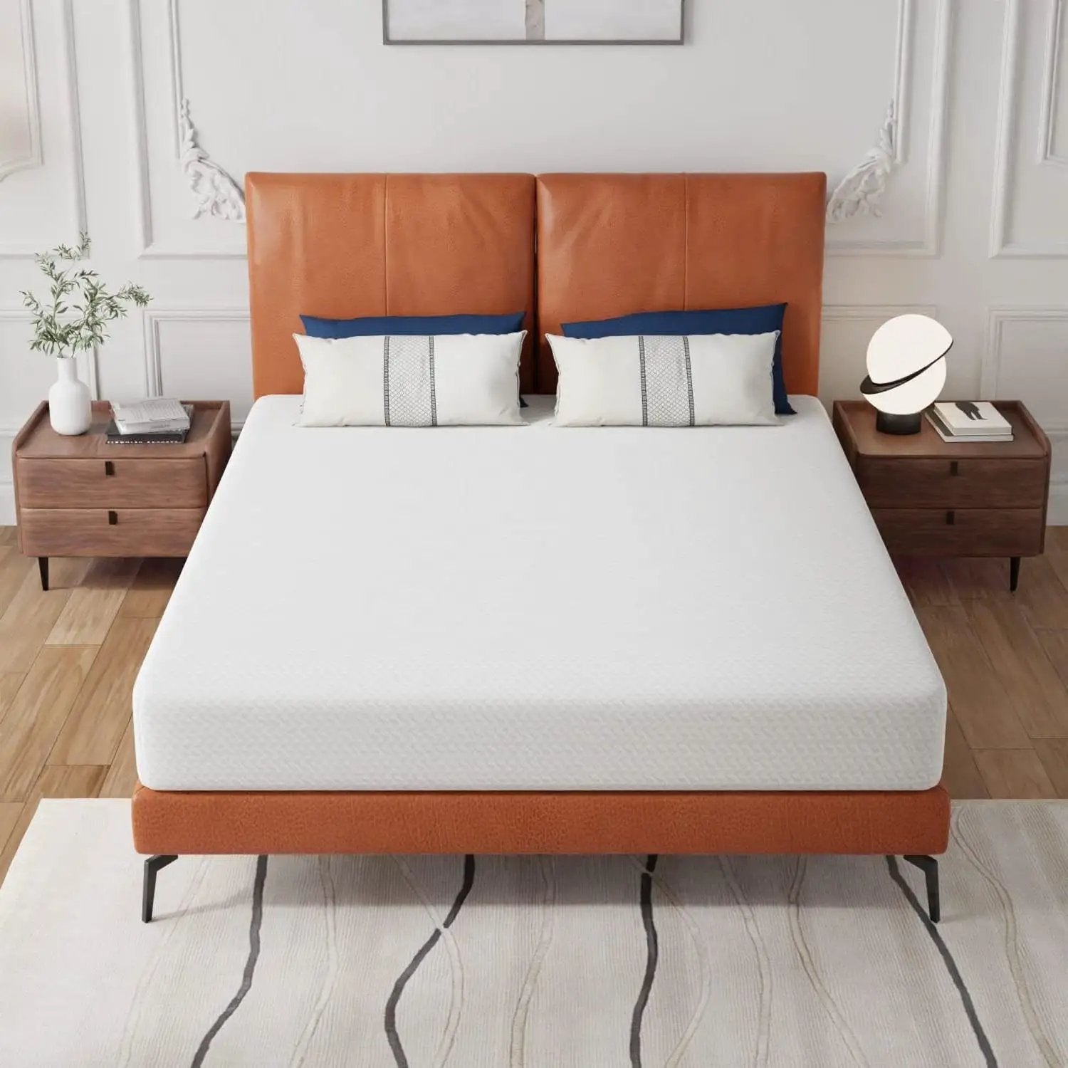 Queen size 8-inch Thick Medium Firm Cool Gel Memory Foam Mattress by HomePacific