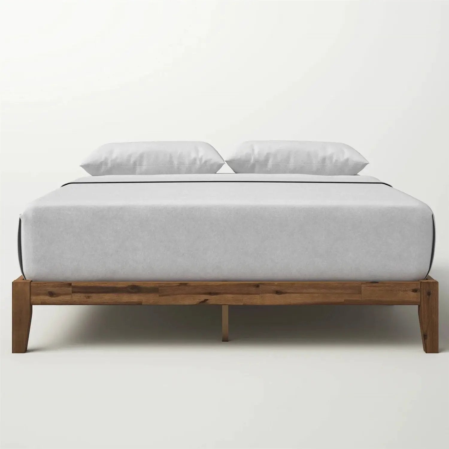 Queen Simple Modern Solid Wood Platform Bed Frame - 700 lb. Weight Capacity by HomePacific