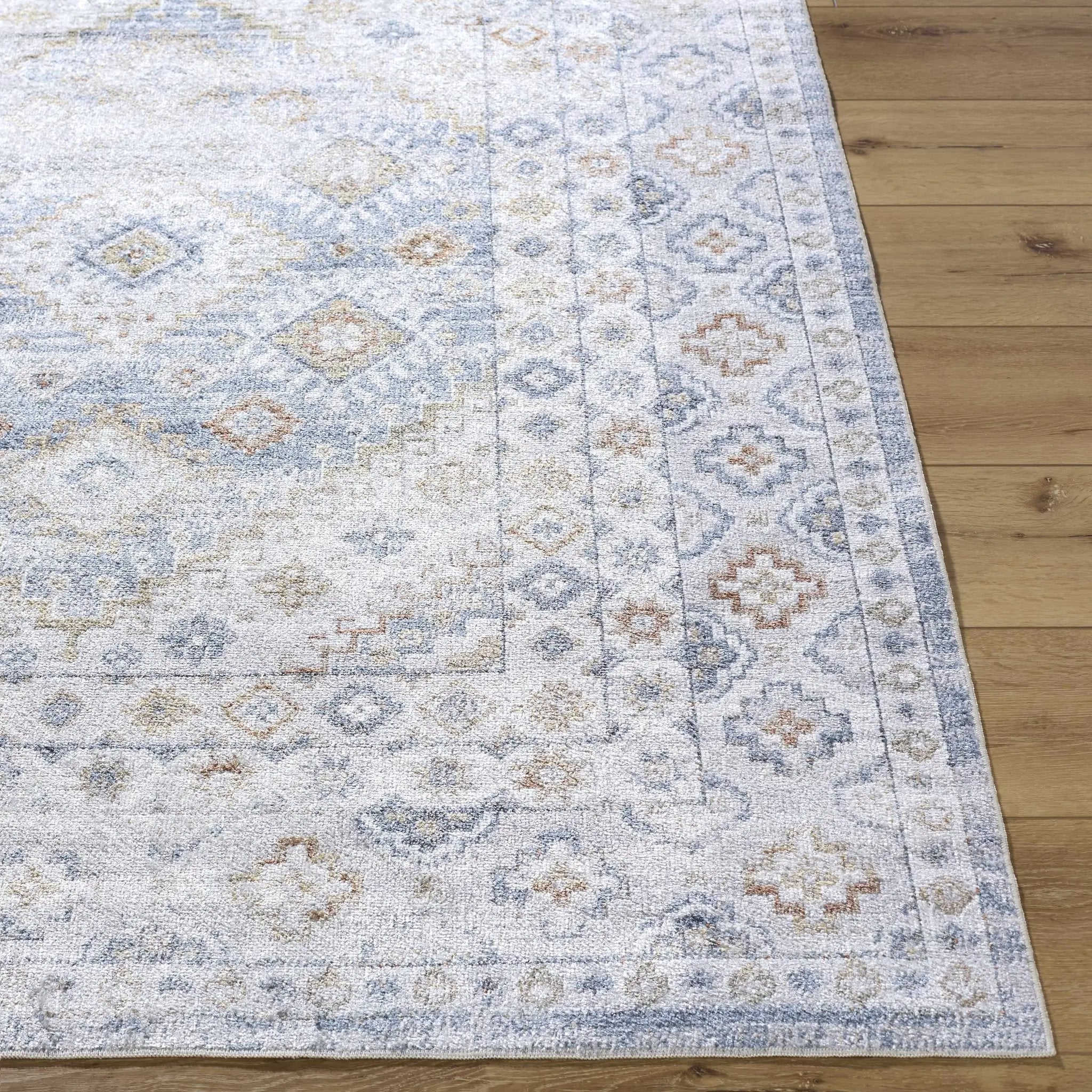 Agaton Blue Washable Area Rug by Boutique Rugs