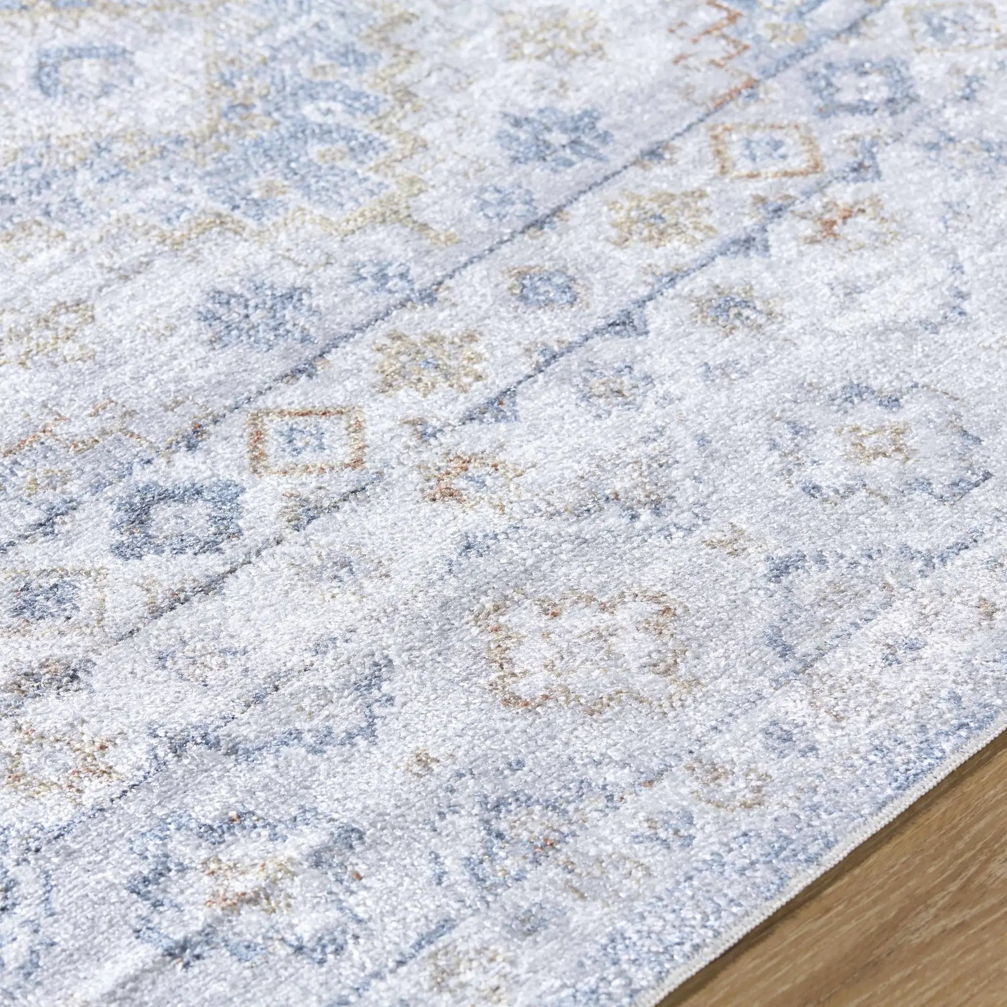 Agaton Blue Washable Area Rug by Boutique Rugs