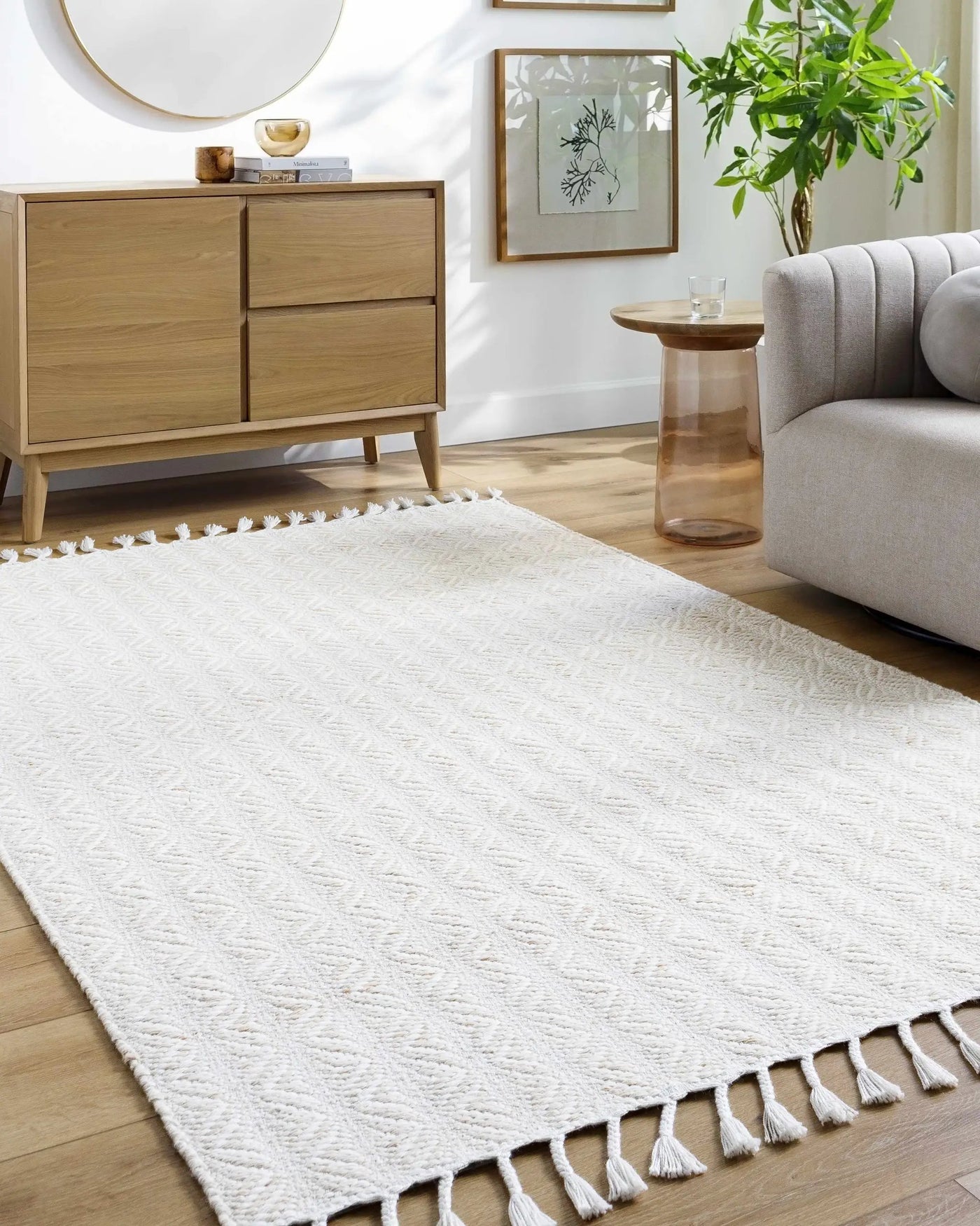 Anelia Ivory Area Rug - Clearance by Boutique Rugs