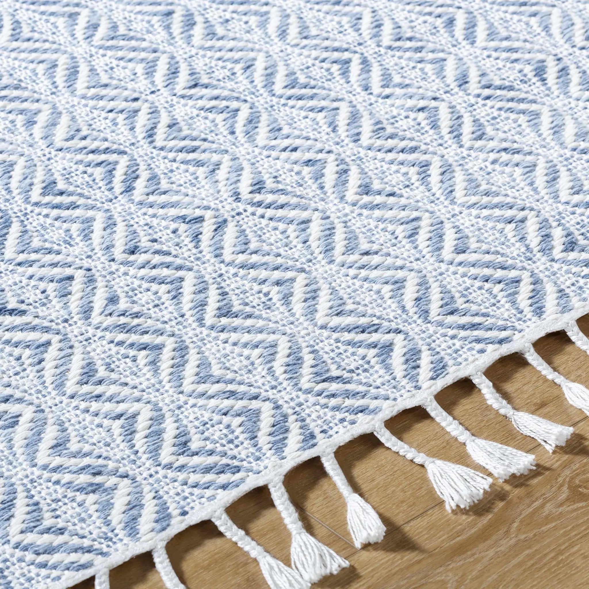 Anelia Sky Blue Area Rug - Clearance by Boutique Rugs