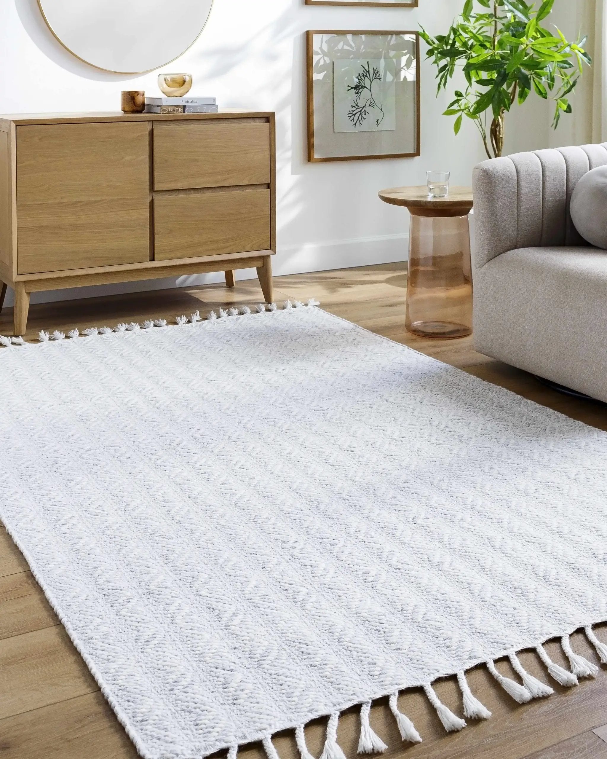 Anelia Powder Blue Area Rug - Clearance by Boutique Rugs