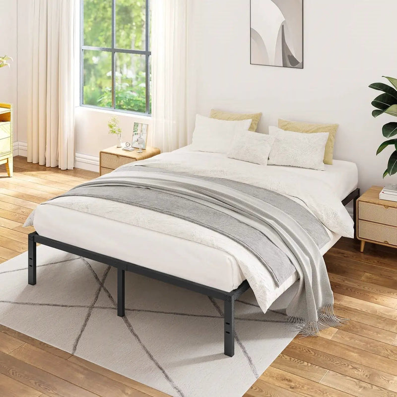 Queen 16-inch Heavy Duty Metal Bed Frame with 3,500 lbs Weight Capacity by HomePacific