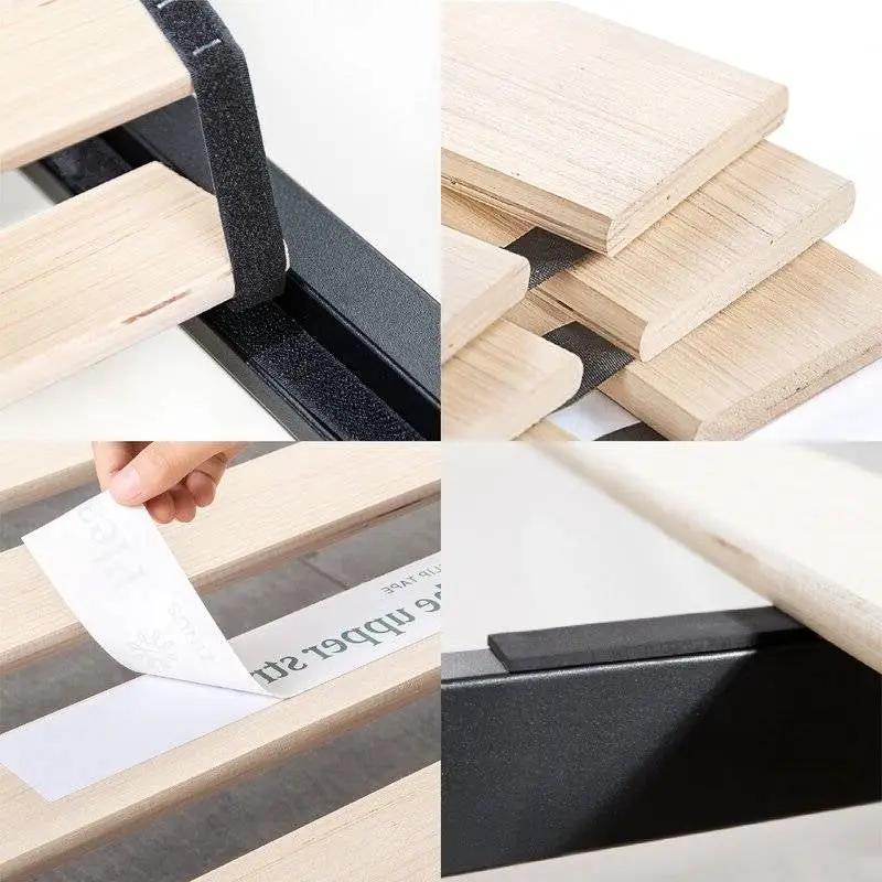 Queen Black Metal Platform Bed Frame with Wood Slats - 700 lbs Weight Capacity by HomePacific