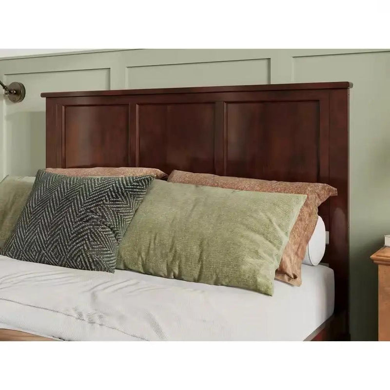 Queen size Traditional Style Headboard in Walnut Wood Finish by HomePacific