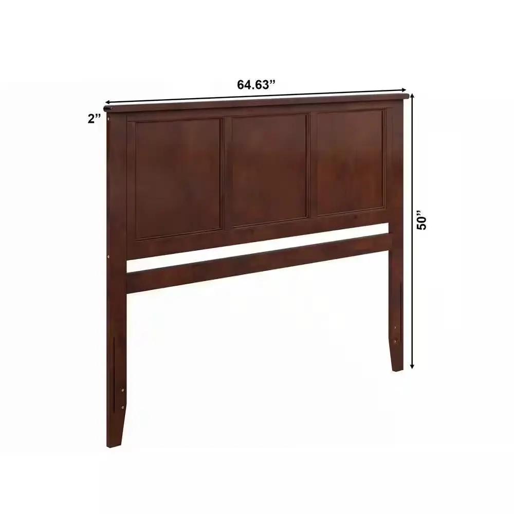 Queen size Traditional Style Headboard in Walnut Wood Finish by HomePacific