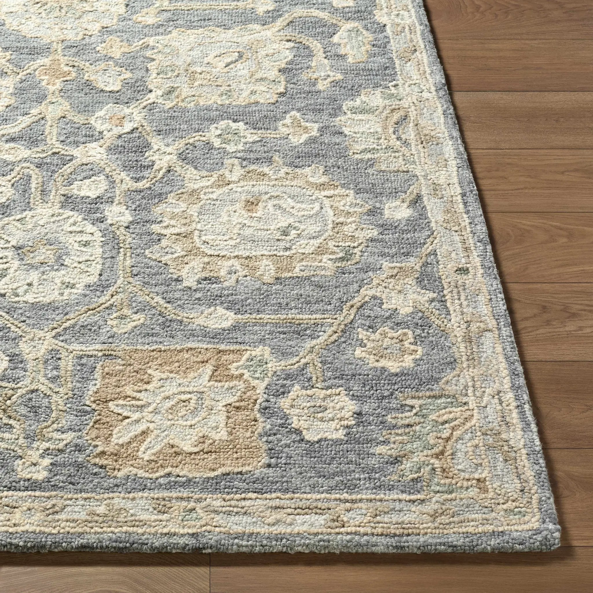 Auryon Hand Tufted Oushak Wool Area Rug by Boutique Rugs