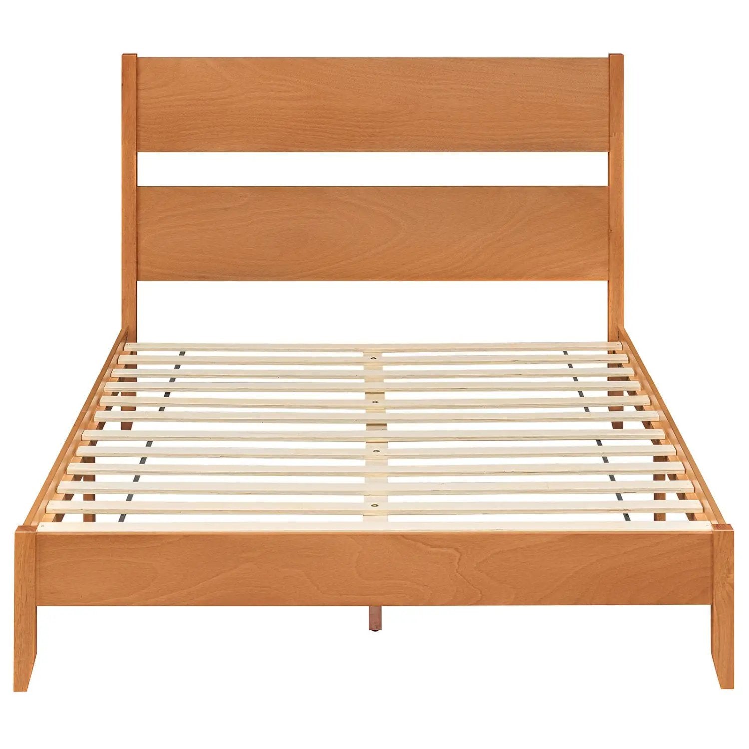 Queen Bed Frame with Headboard and Solid Wood Legs by DirectDeals