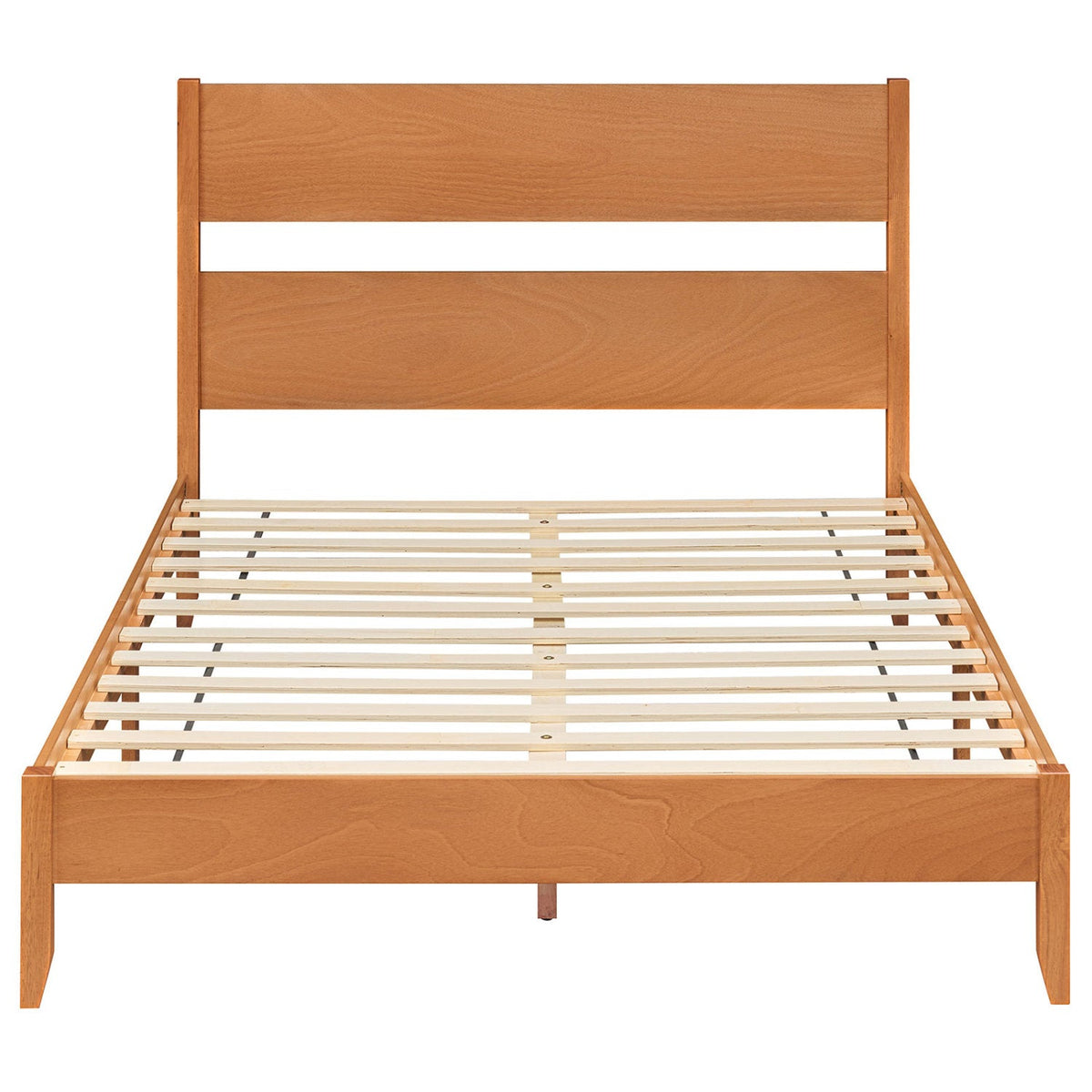 Queen Bed Frame with Headboard and Solid Wood Legs, photo 3 of 16