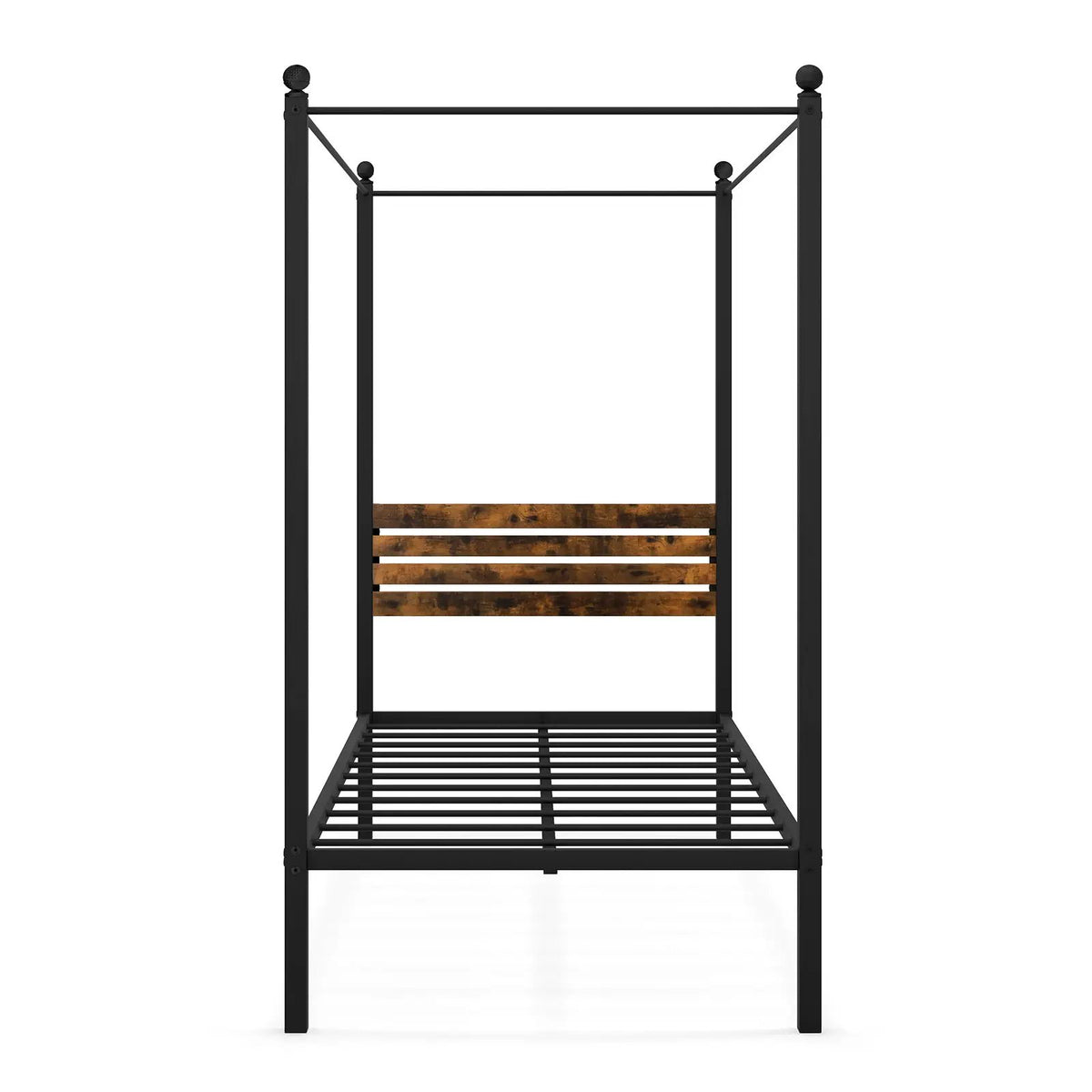 Queen Size Canopy Bed Frame with Under Bed Storage by DirectDeals