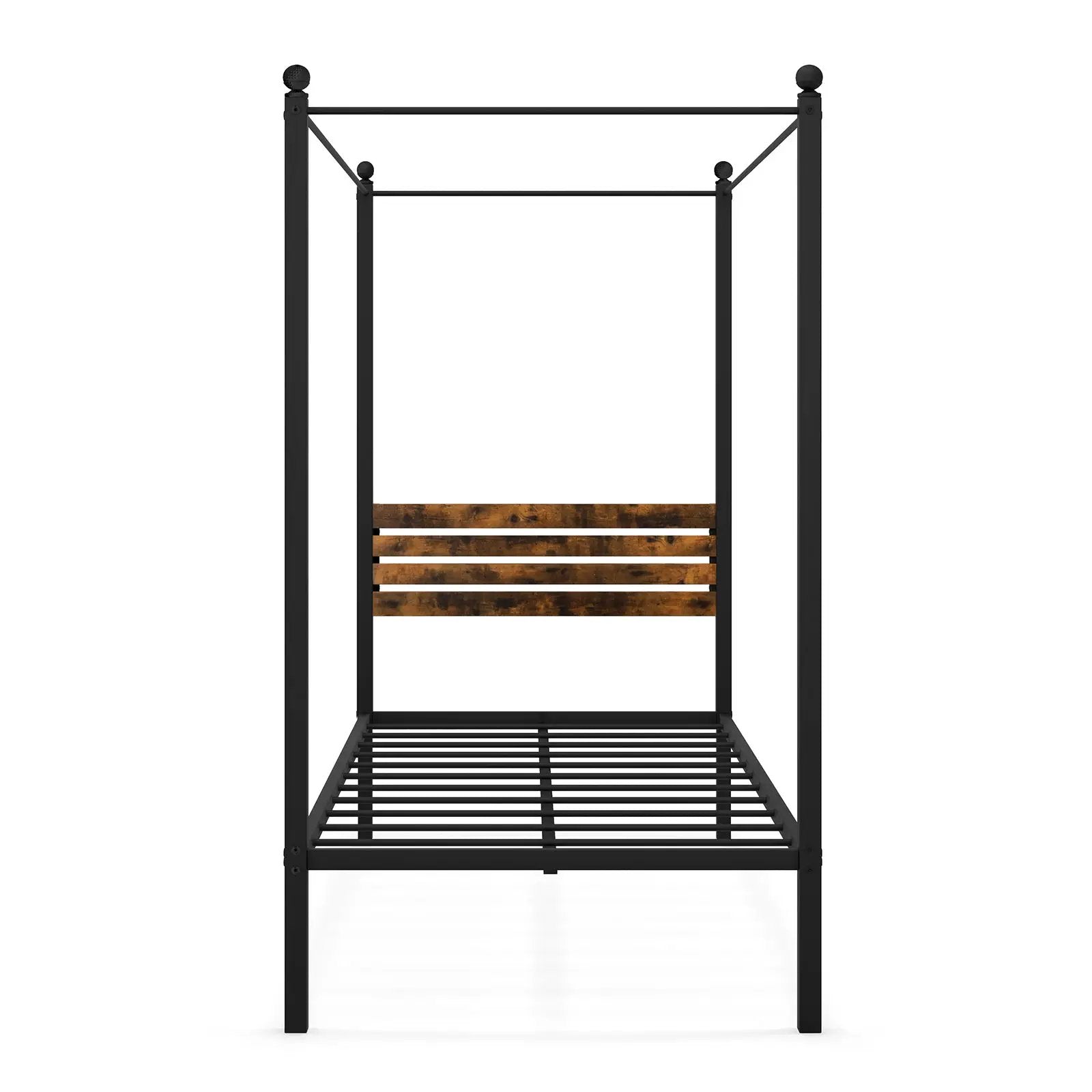 Queen Size Canopy Bed Frame with Under Bed Storage by DirectDeals