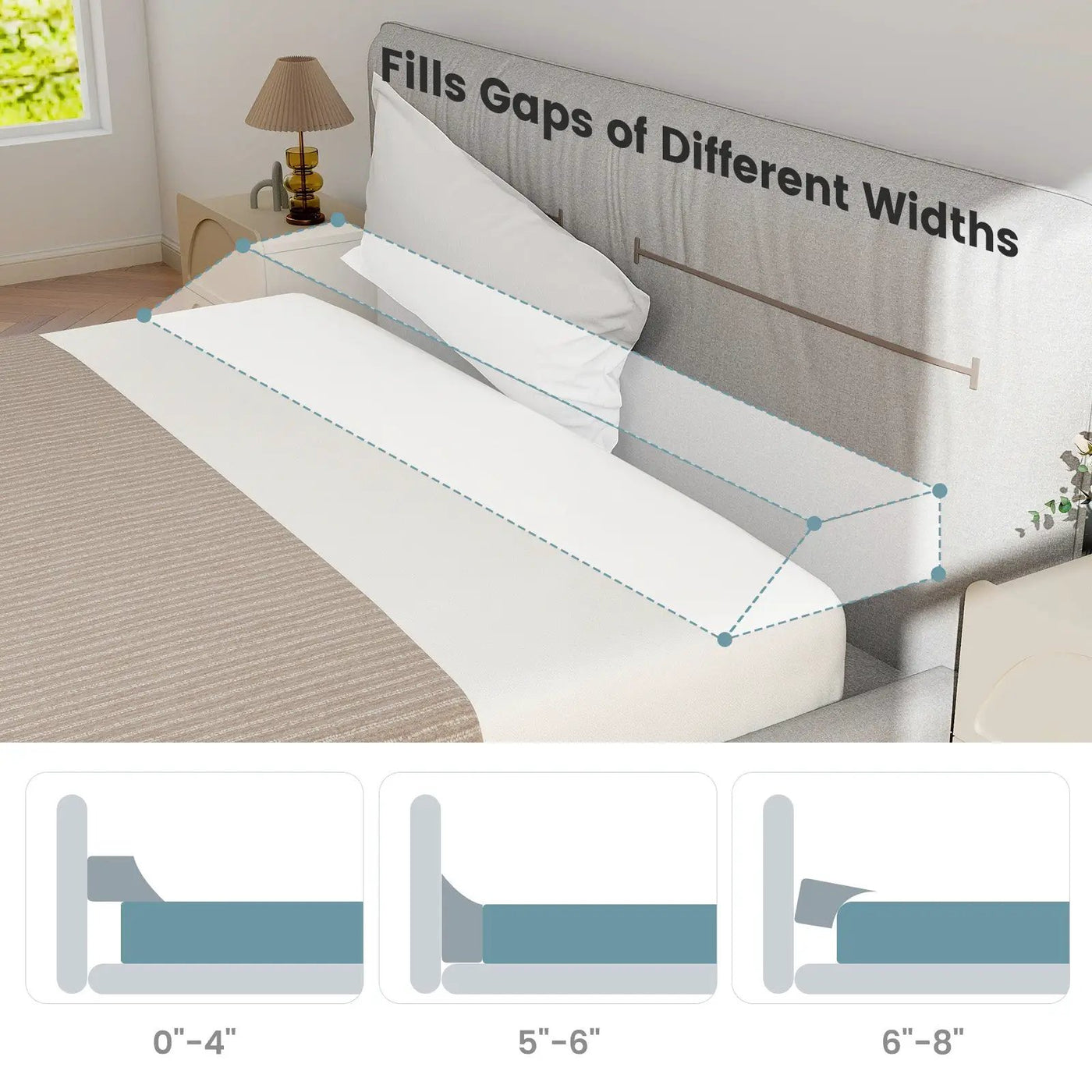 Bed Wedge Pillow with Storage Bag by DirectDeals