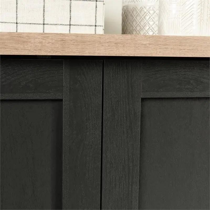 FarmHouse Black Oak Drawer and Garment Rod Wardrobe Armoire by HomePacific
