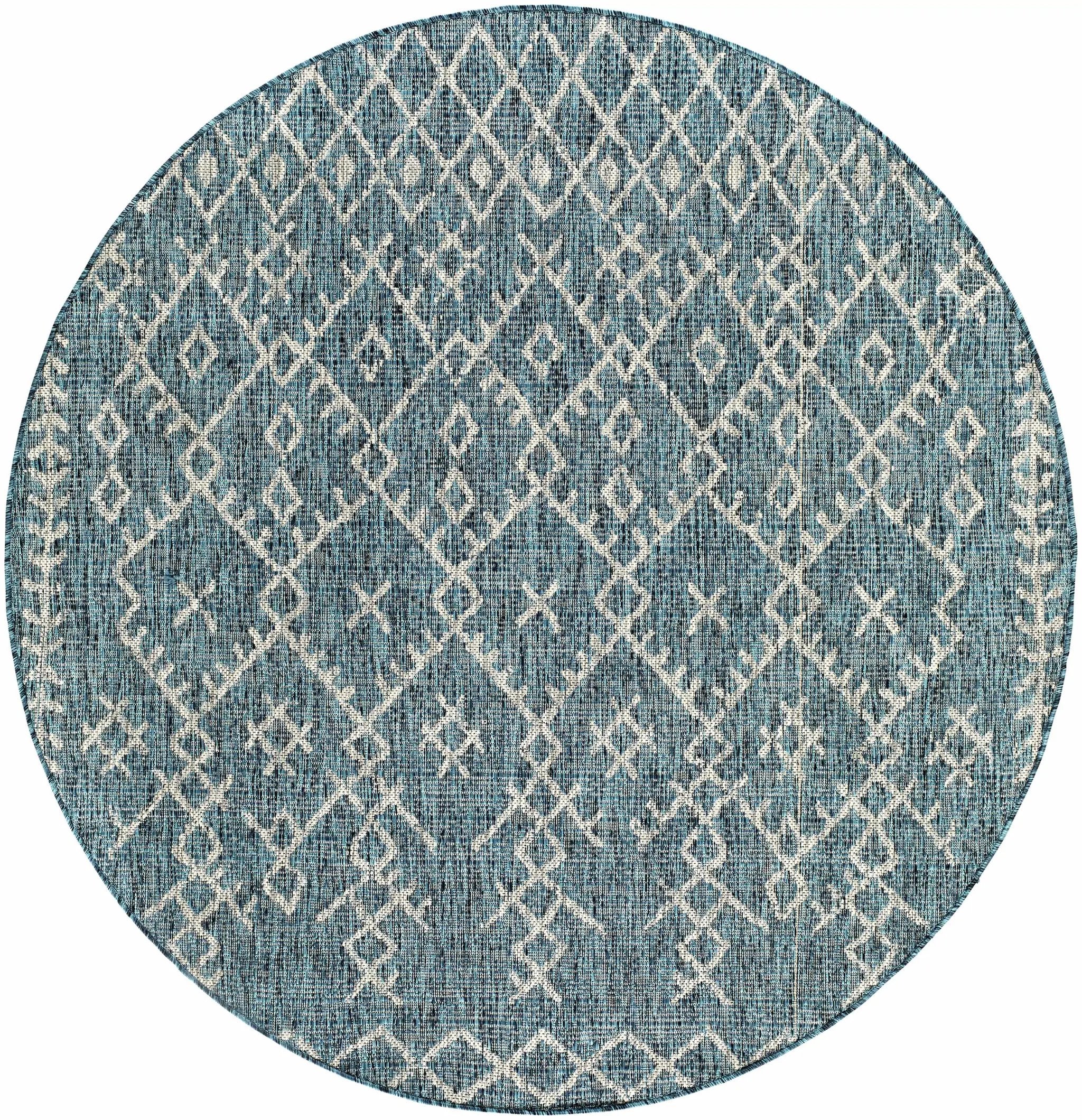 Maunawili Aqua Nordic Outdoor Rug by Boutique Rugs