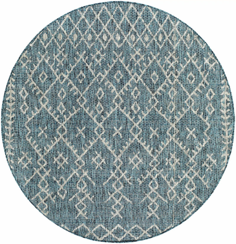 Maunawili Aqua Nordic Outdoor Rug by Boutique Rugs