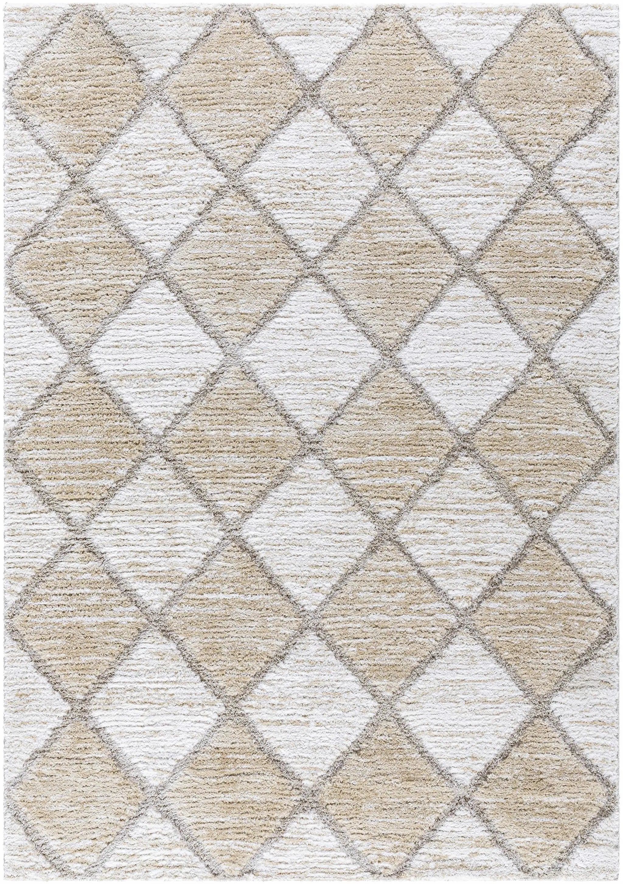 Aideen Cream Shag Area Rug - Clearance by Boutique Rugs