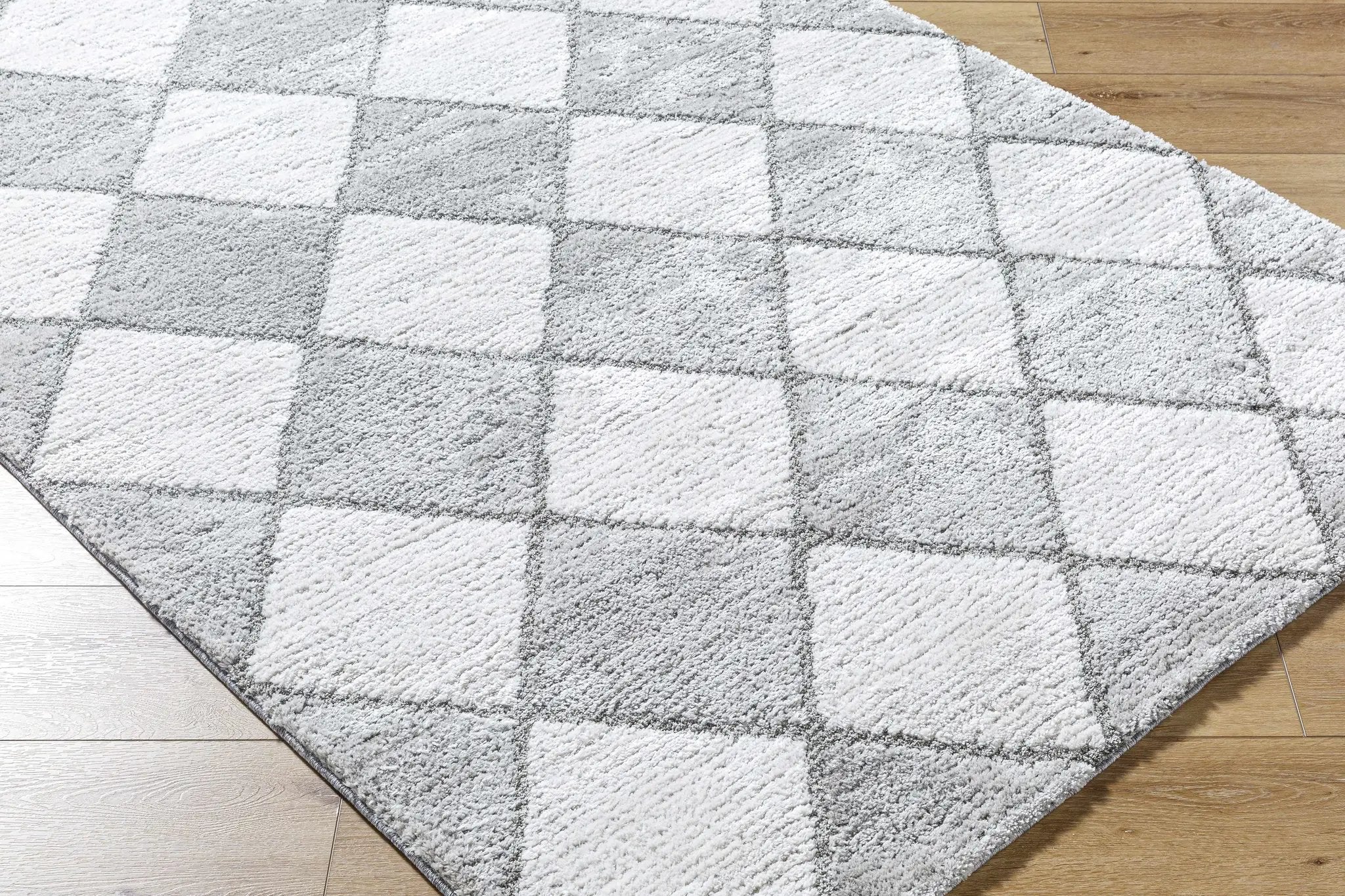 Aideen Gray Shag Area Rug - Clearance by Boutique Rugs