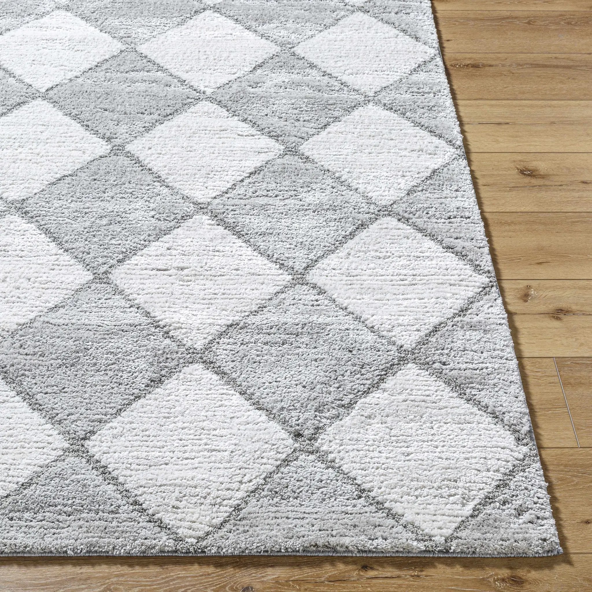 Aideen Gray Shag Area Rug - Clearance by Boutique Rugs