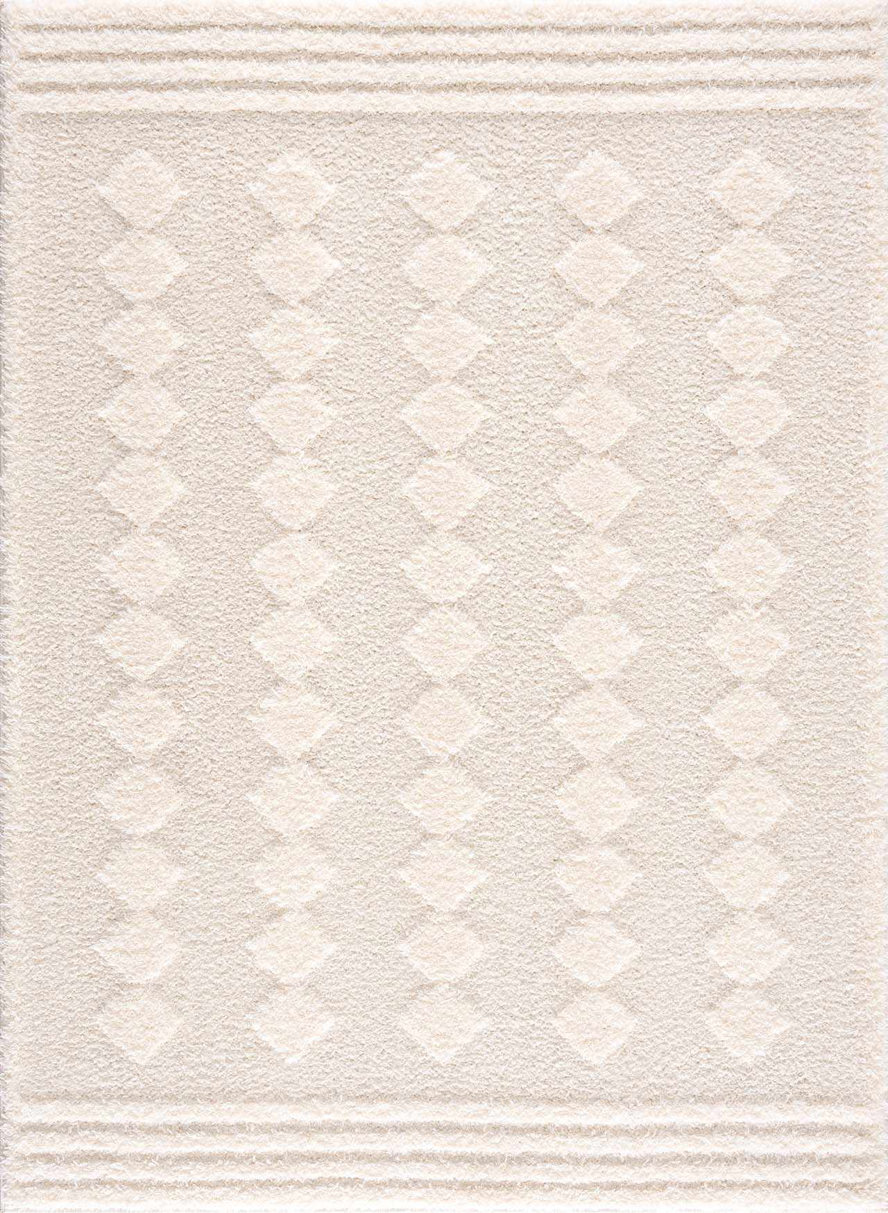 Hija Cream High-Low Area Rug - Clearance by Boutique Rugs