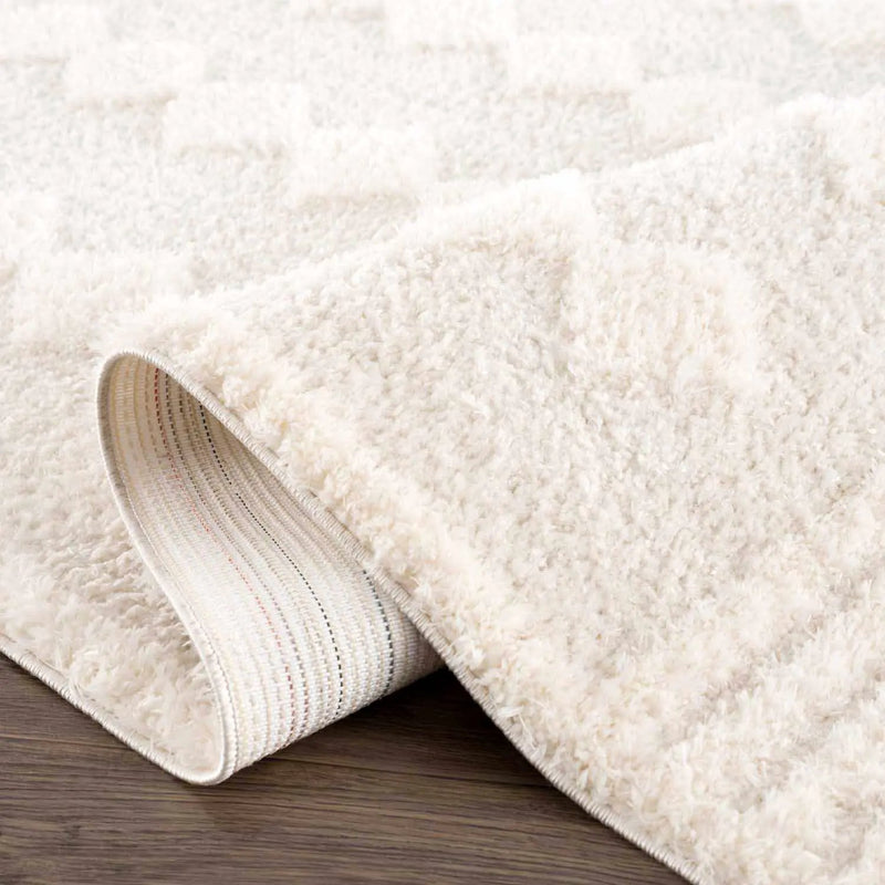 Hija Cream High-Low Area Rug - Clearance by Boutique Rugs