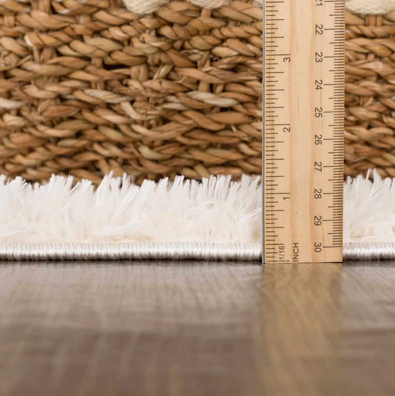 Hija Cream High-Low Area Rug - Clearance by Boutique Rugs