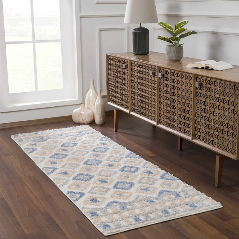 Eivin Pink & Blue Area Rug - Clearance by Boutique Rugs