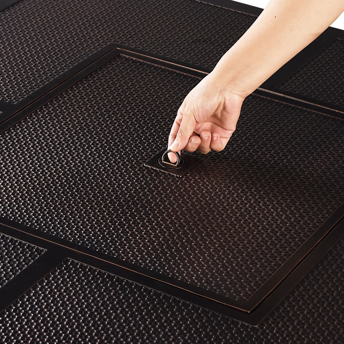 Aluminum 42-in Square Propane Fire Table with Beads, Covers and Lid by Sharicks
