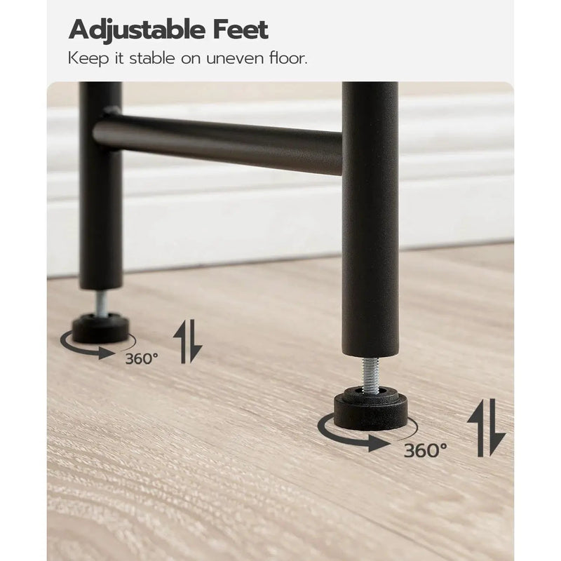Industrial Metal Wood Style Over the Toilet Freestanding Storage Shelving Unit by HomePacific