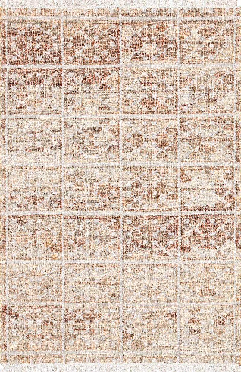 Rice Handcrafted Fringed Jute Carpet by Boutique Rugs