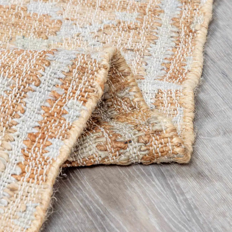 Rice Handcrafted Fringed Jute Carpet by Boutique Rugs