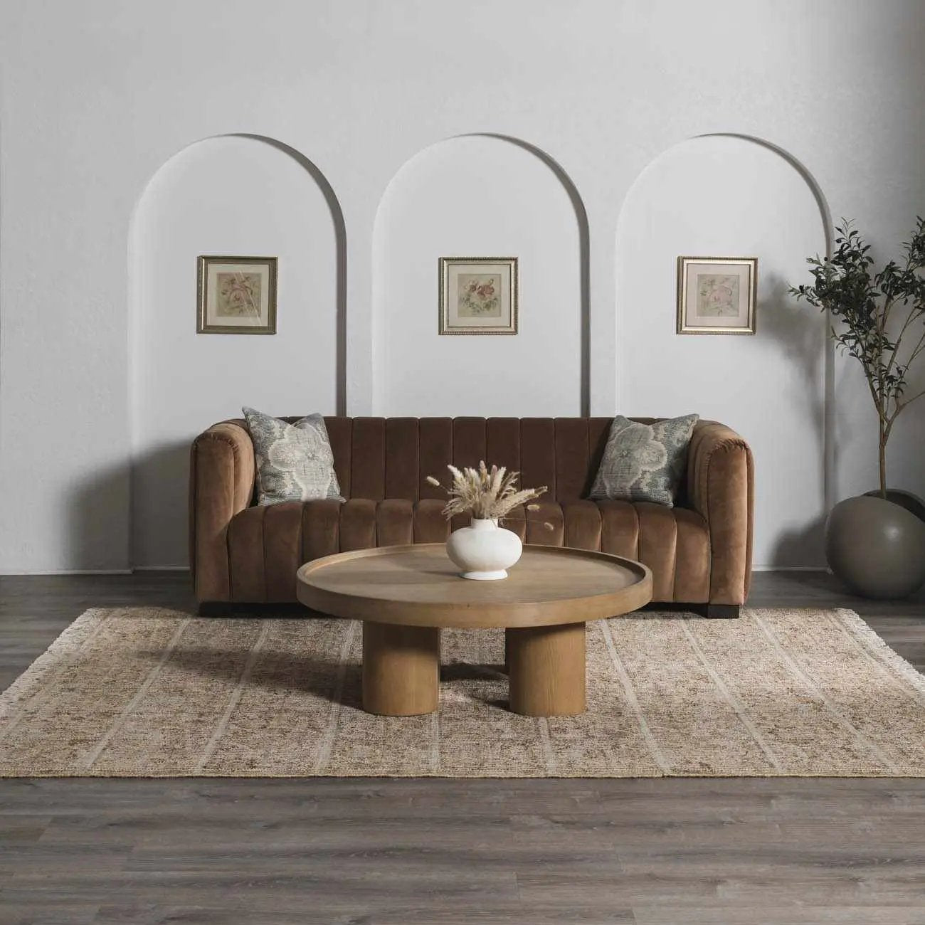 Rice Handcrafted Fringed Jute Carpet by Boutique Rugs