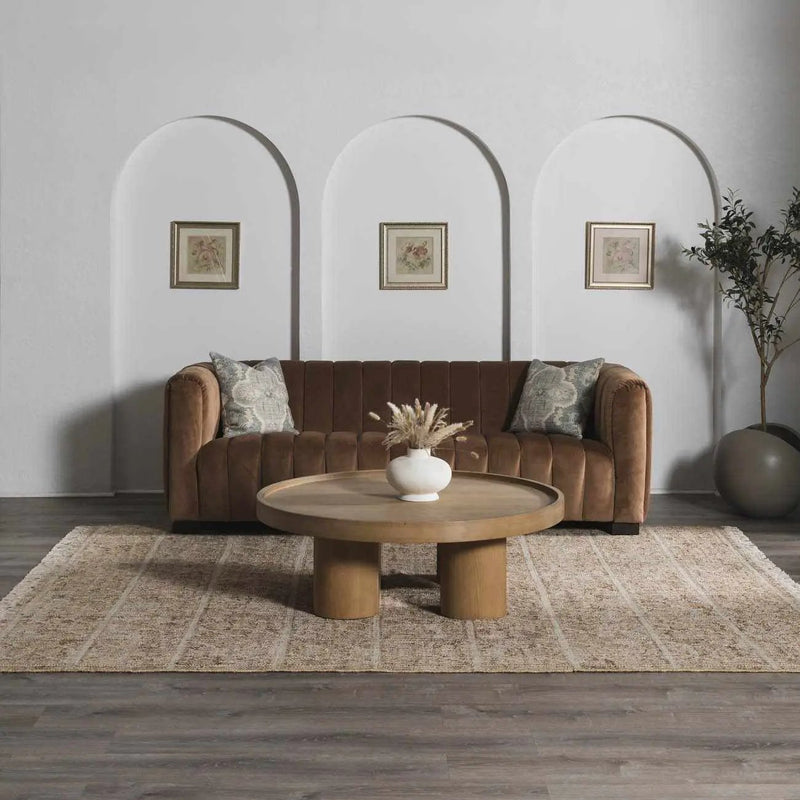 Rice Handcrafted Fringed Jute Carpet by Boutique Rugs