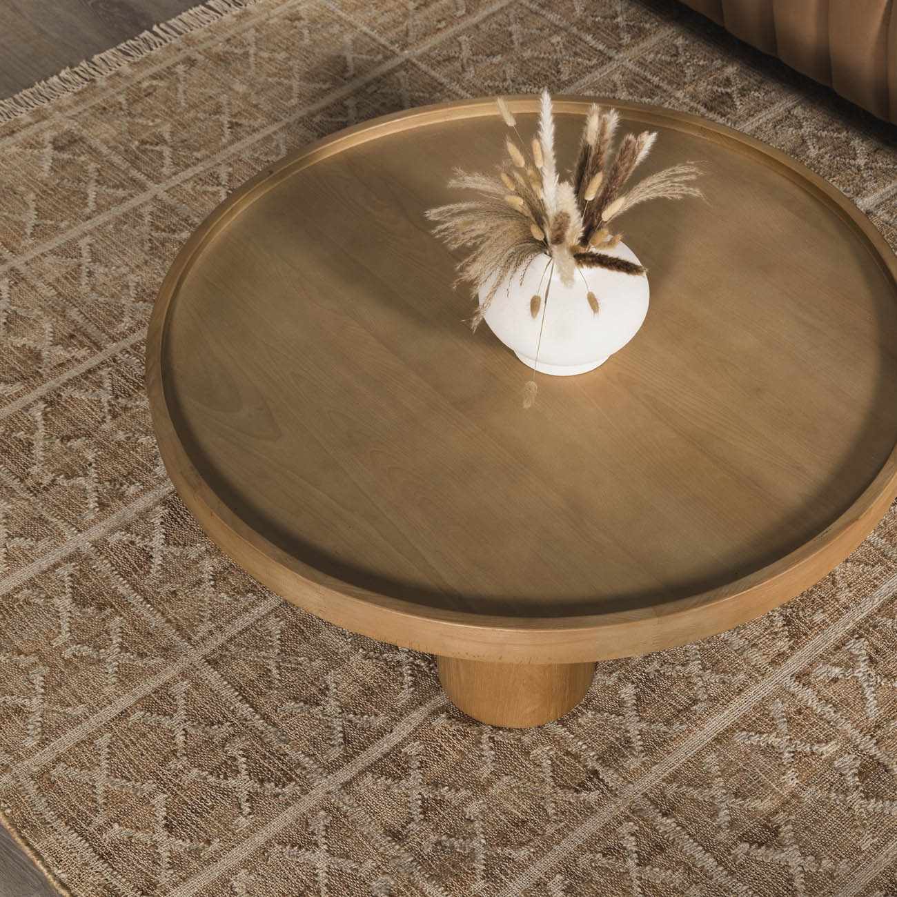 Rice Handcrafted Fringed Jute Carpet by Boutique Rugs
