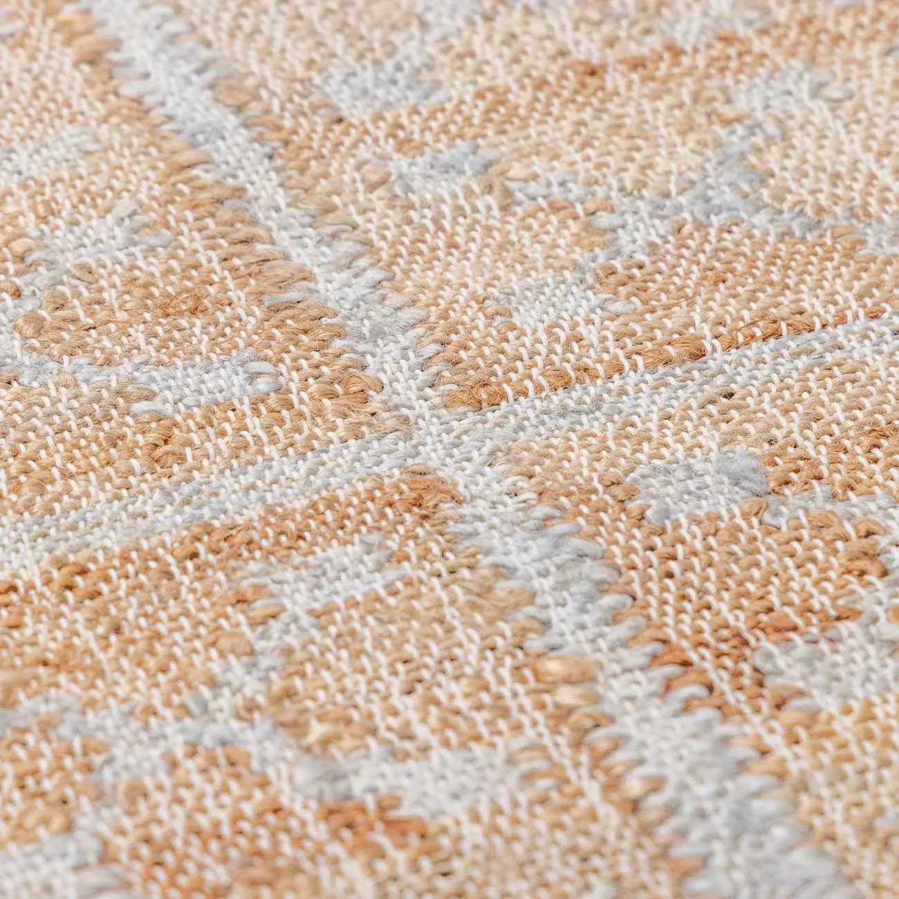 Rice Handcrafted Fringed Jute Carpet by Boutique Rugs