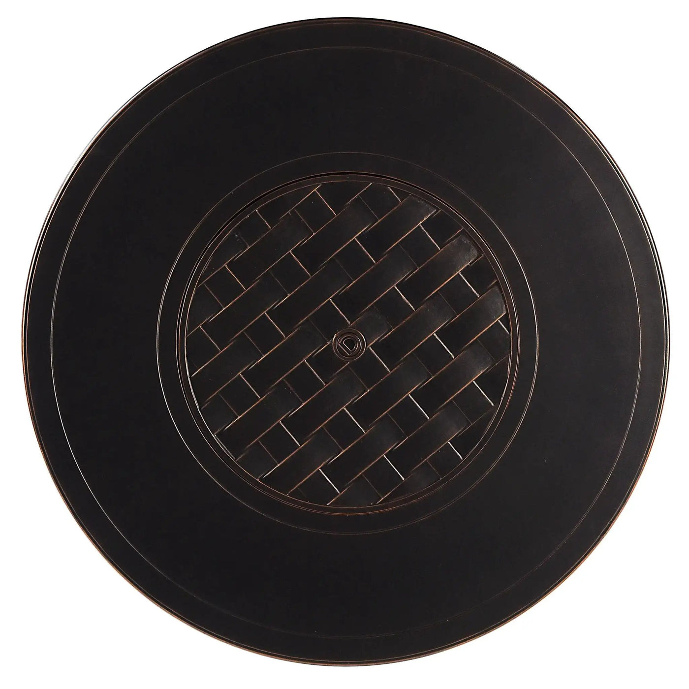 Aluminum 44-in Round Propane Fire Table with Beads, Covers and Lid by Sharicks