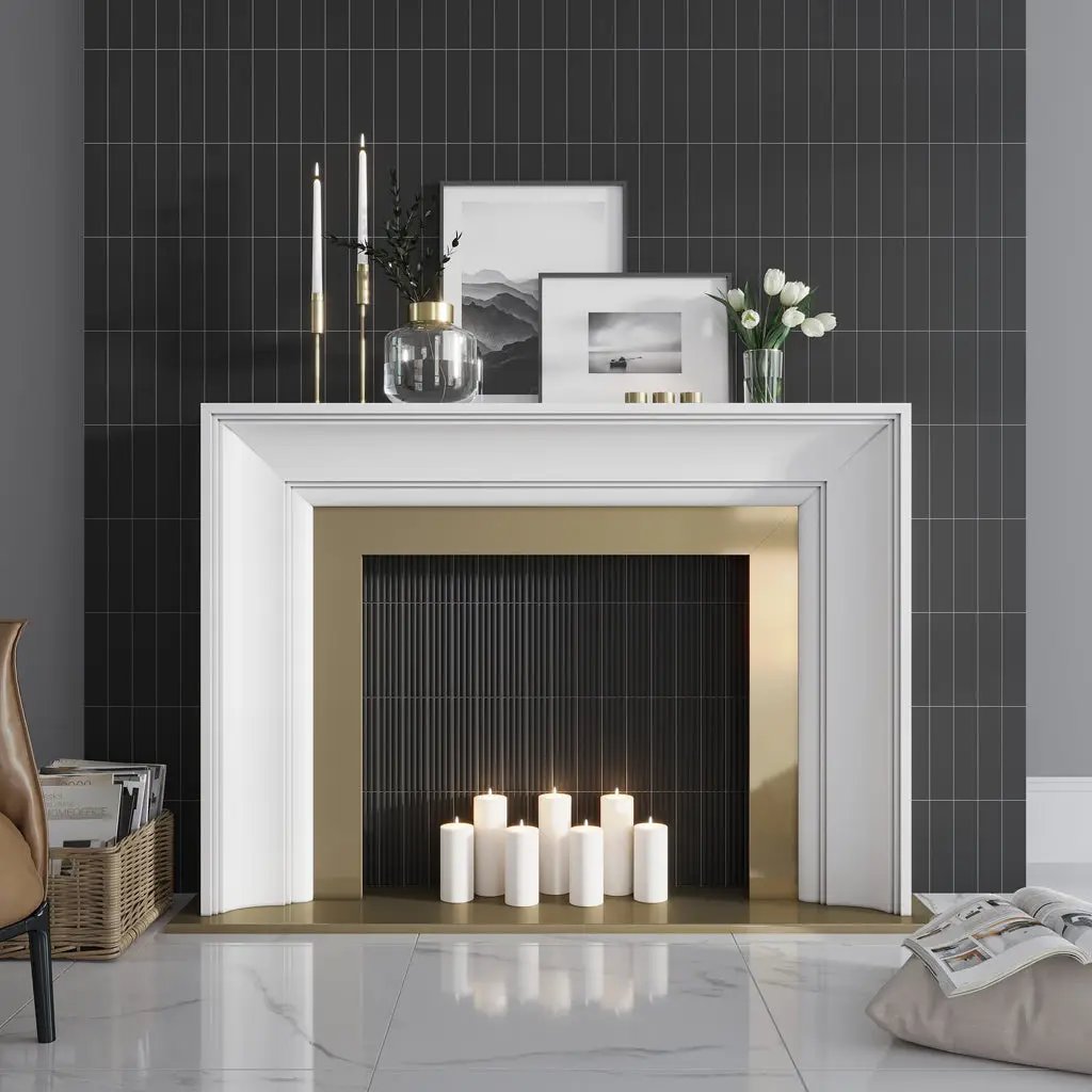 Black 2x8 Matte Ceramic Subway Tile (60 pack, 6.46 sq ft/case) by Apollo Tile