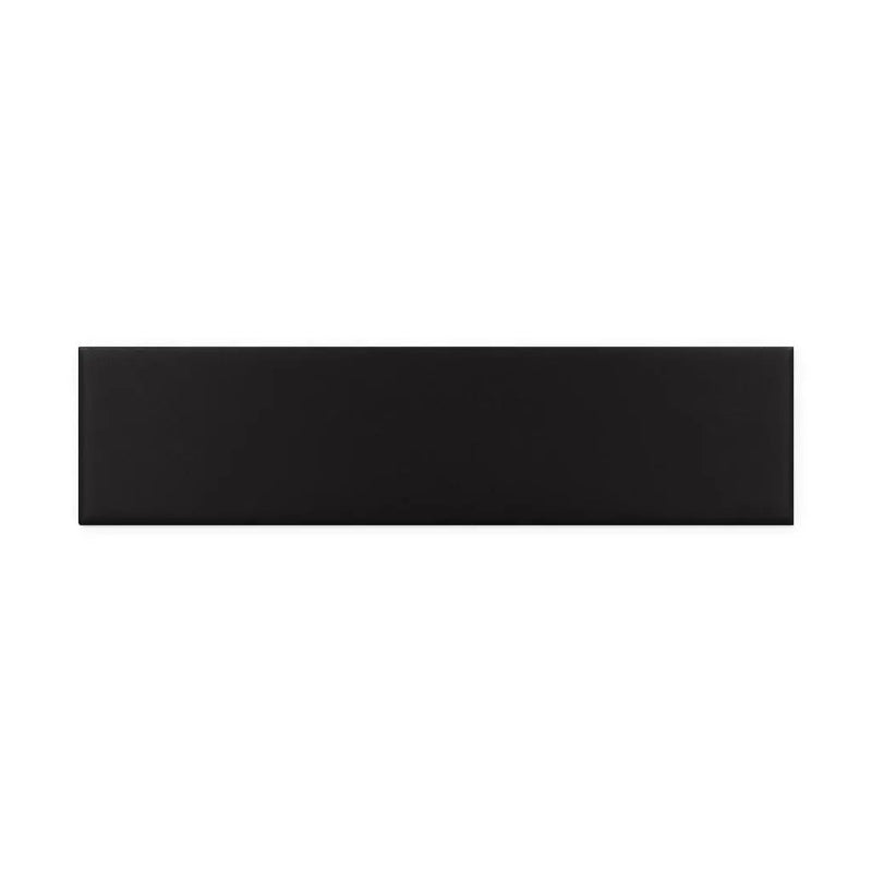Black 2x8 Matte Ceramic Subway Tile (60 pack, 6.46 sq ft/case) by Apollo Tile