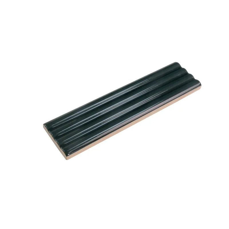Green 2x8 Glossy Ceramic Subway Deco Tile (38 pack, 4.09 sq ft/case) by Apollo Tile