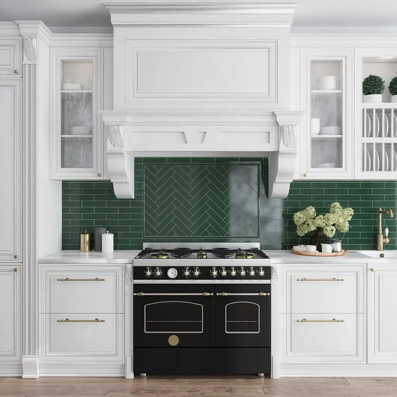 Green 2x8 Glossy Ceramic Subway Tile (60 pack, 6.48 sq ft/case) by Apollo Tile