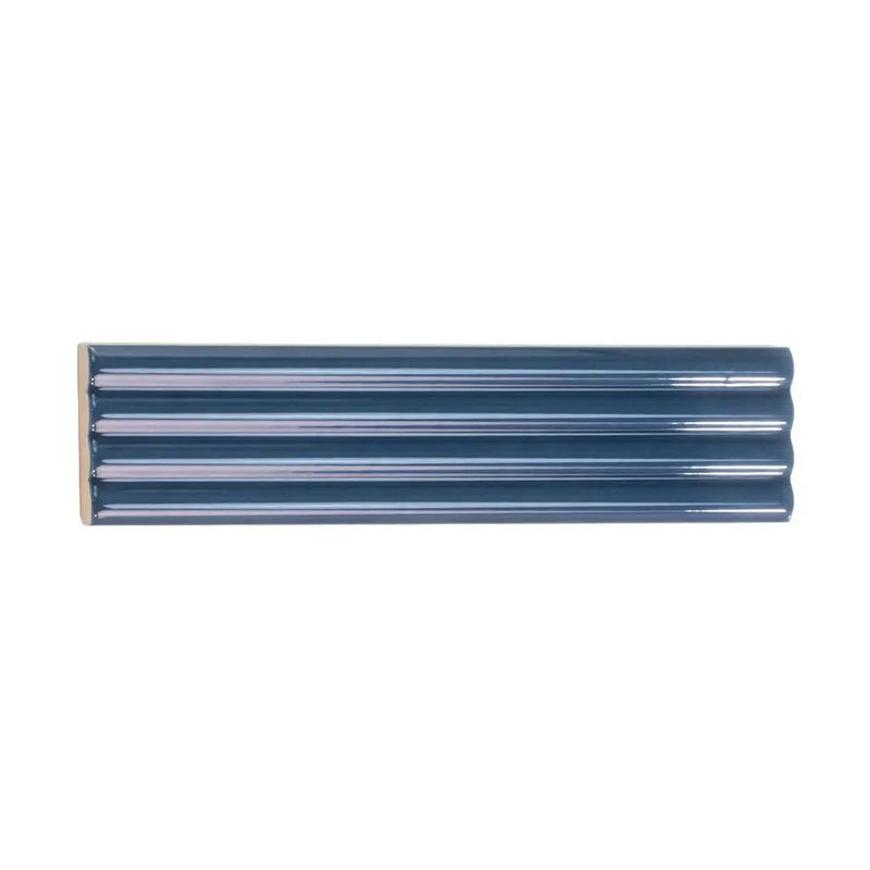 Blue 2x8 Glossy Ceramic Subway Deco Tile (38 pack, 4.09 sq ft/case) by Apollo Tile
