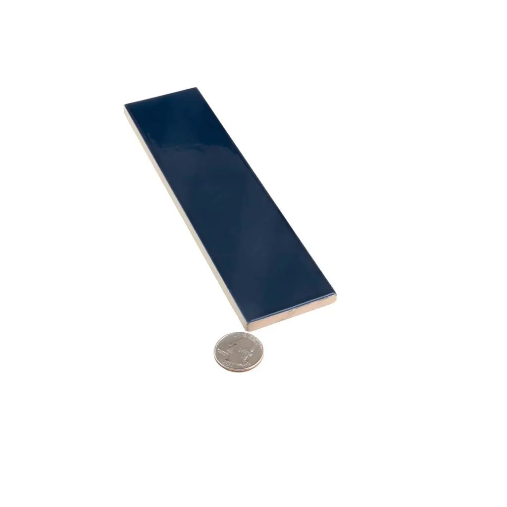Blue 2x8 Glossy Ceramic Subway Tile (60 pack, 6.48 sq ft/case) by Apollo Tile