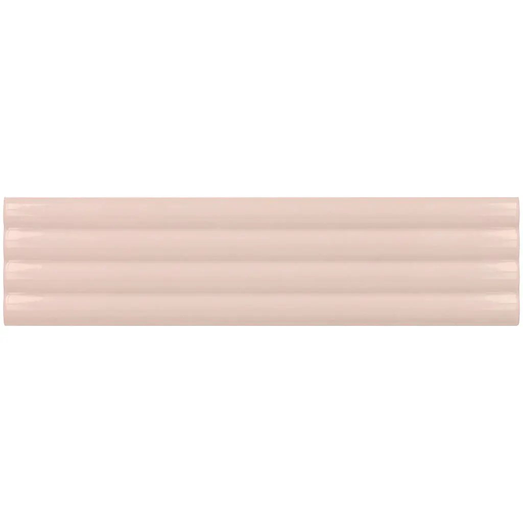 Pink 2x8 Glossy Ceramic Subway Deco Tile (38 pack, 4.09 sq ft/case) by Apollo Tile