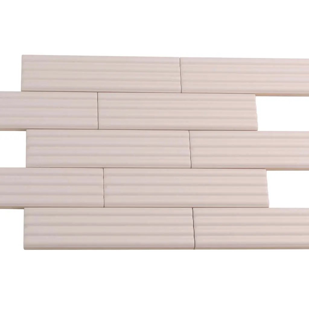 Pink 2x8 Matte Ceramic Subway Deco Tile (42 pack, 4.54 sq ft/case) by Apollo Tile