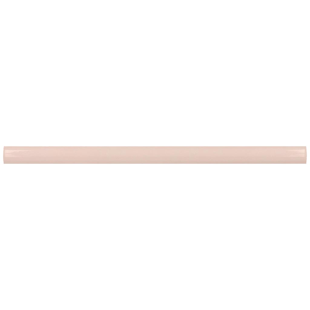 Pink 0.5x8 Glossy Ceramic Pencil Tile Trim (10 pack, 0.3 sq ft/case)