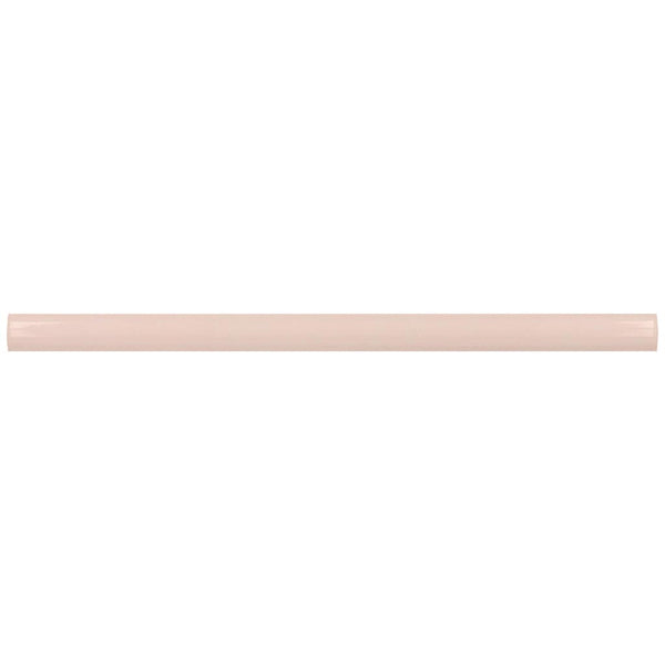 Pink 0.5x8 Glossy Ceramic Pencil Tile Trim (10 pack, 0.3 sq ft/case)
