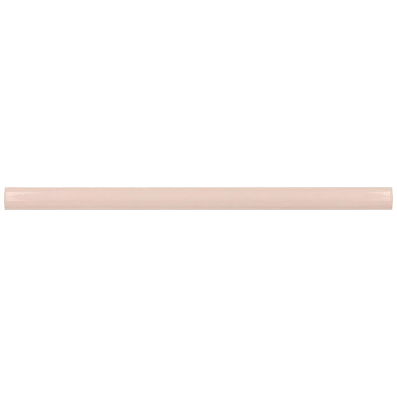 Pink 0.5x8 Glossy Ceramic Pencil Tile Trim (10 pack, 0.3 sq ft/case)