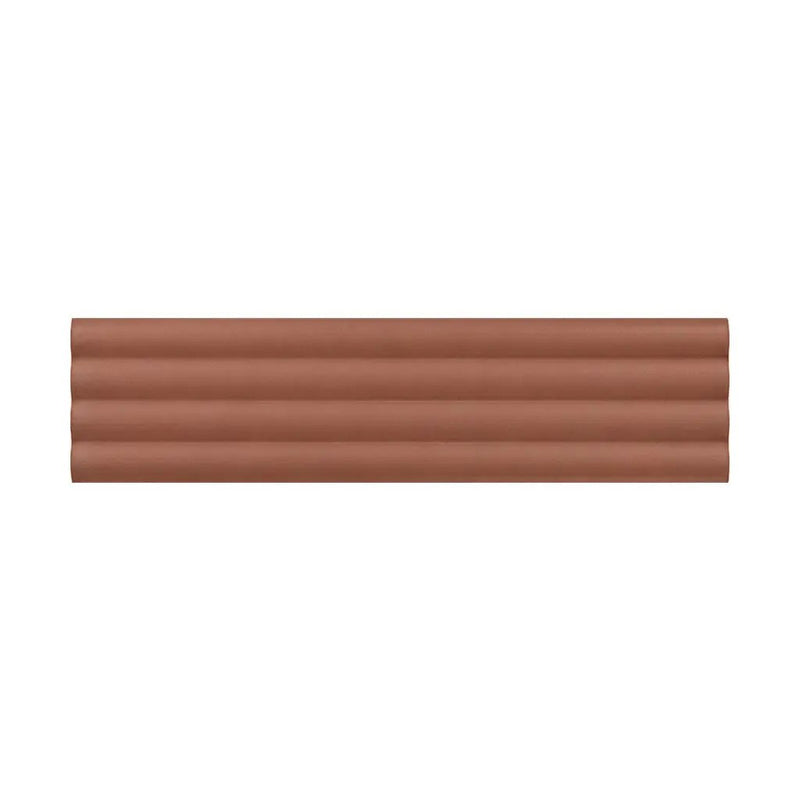 Red 2x8 Matte Ceramic Subway Deco Tile (42 pack, 4.54 sq ft/case) by Apollo Tile
