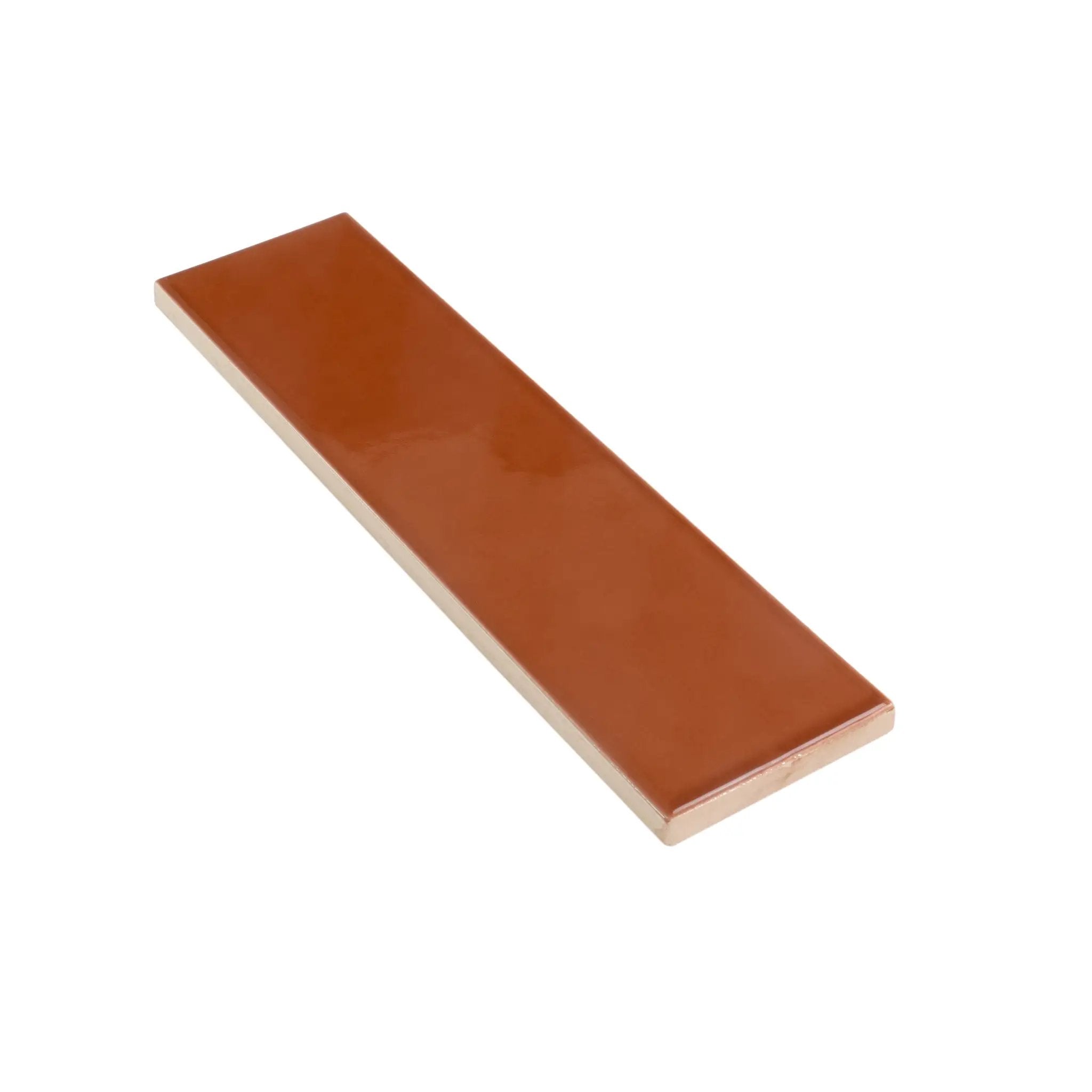 Red 2x8 Glossy Ceramic Subway Tile (50 pack, 5.38 sq ft/case) by Apollo Tile